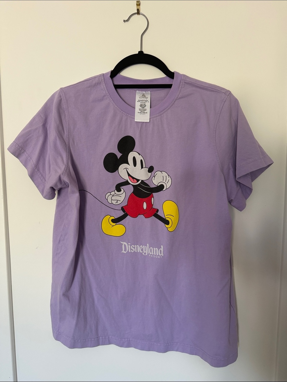 Disney Lavender Mickey Mouse Disneyland Graphic Tee